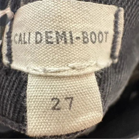 Madewell Black Cali Demi Boot Cut Jeans Size 27 - Picture 7 of 7